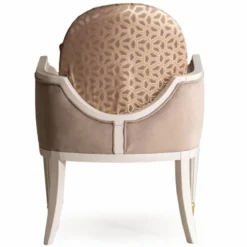 Casa Padrino Luxus Barock Wohnzimmer Sessel Braun / Creme / Gold - Barockstil Möbel