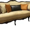 Casa Padrino Luxus Barock Wohnzimmer Sofa Gold / Schwarz / Antik Gold 230 x 90 x H. 105 cm - Hochwertige Wohnzimmer Möbel im Barockstil - Edel & Prunkvoll
