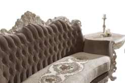 Casa Padrino Luxus Barock Wohnzimmer Set Braun / Beige / Weiß / Gold - 2 Sofas & 2 Sessel & 1 Couchtisch - Edle Barock Wohnzimmer Möbel
