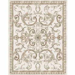 Casa Padrino Luxus Barock Wollteppich Beige - Verschiedene Größen