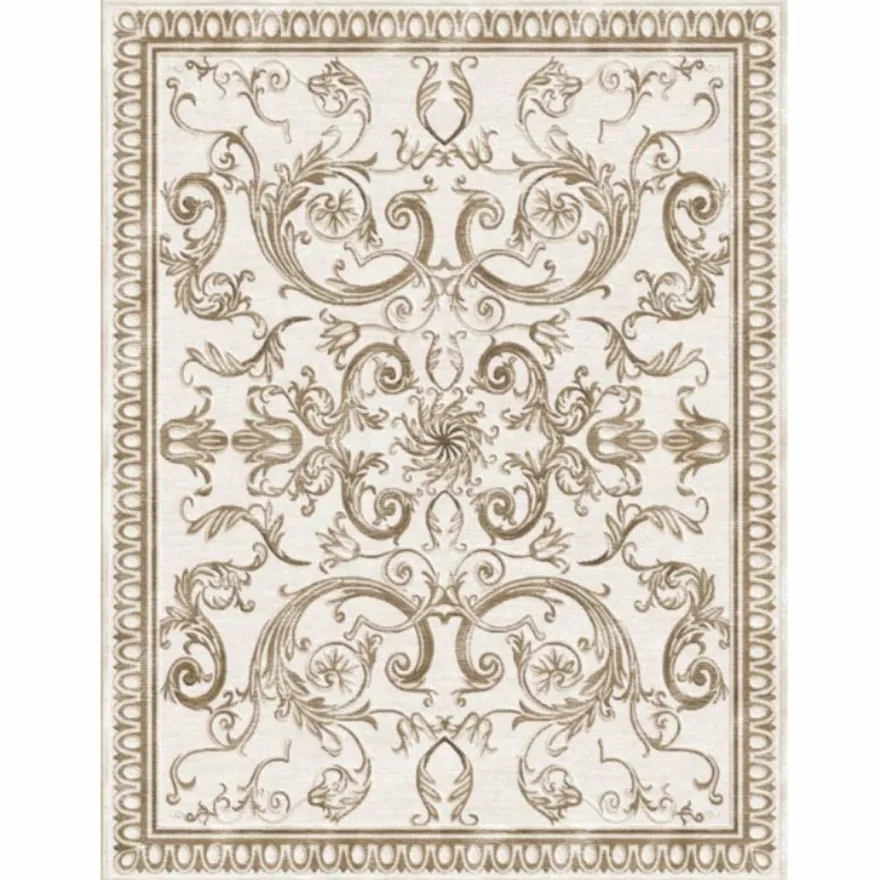 Casa Padrino Luxus Barock Wollteppich Beige - Verschiedene Größen