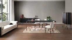 Casa Padrino Luxus Barschrank Schwarz / Matt Schwarz / Kupfer 104 x 52 x H. 150 cm - Beleuchteter Weinschrank mit 2 Türen - Wohnzimmer Möbel - Bar Möbel - Hotel Möbel - Luxus Kollektion