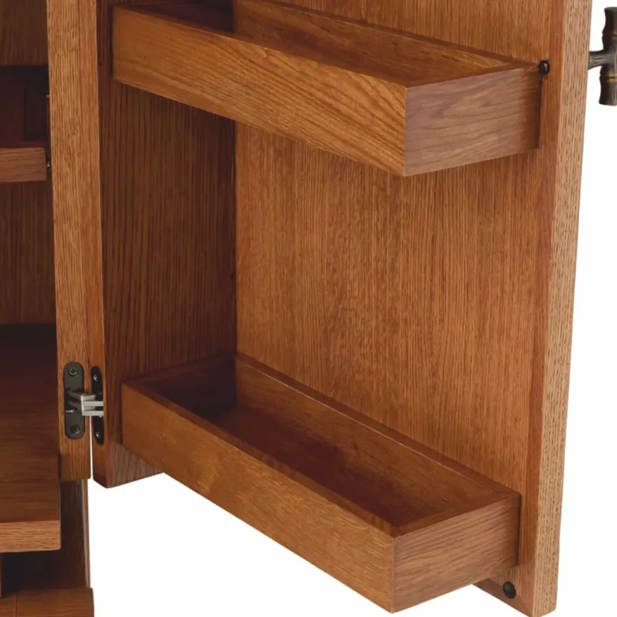 Casa Padrino Luxus Barschrank - Weinschrank mit 2 Türen Braun / Bronze H. 167,5 cm - Bar Möbel