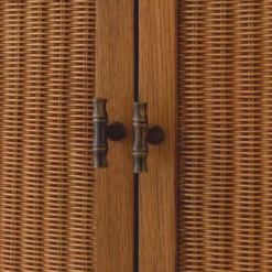 Casa Padrino Luxus Barschrank - Weinschrank mit 2 Türen Braun / Bronze H. 167,5 cm - Bar Möbel
