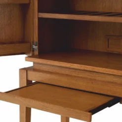 Casa Padrino Luxus Barschrank - Weinschrank mit 2 Türen Braun / Bronze H. 167,5 cm - Bar Möbel