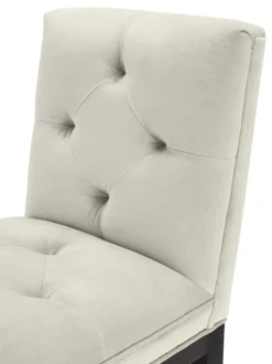 Casa Padrino Luxus Barstuhl Hellgrau / Schwarz 51 x 63 x H. 110 cm - Hotel Restaurant Club Möbel