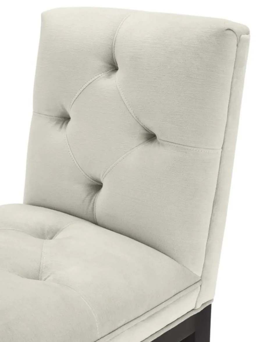 Casa Padrino Luxus Barstuhl Hellgrau / Schwarz 51 x 63 x H. 110 cm - Hotel Restaurant Club Möbel