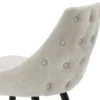Casa Padrino Luxus Barstuhl im modernen Design Sandfarben und Schwarz 47 x 52 x H. 91 cm