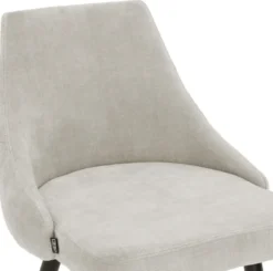 Casa Padrino Luxus Barstuhl Sandfarben / Schwarz 47 x 52 x H. 101 cm - Edles Design für exklusive Räume