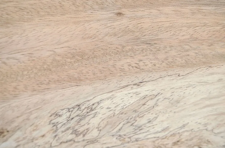 Casa Padrino Luxus Bartisch aus massivem Soar-Holz, Naturfarben und Schwarz, 90-95 x 90-95 x 107 cm