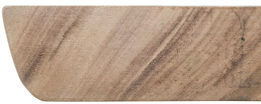 Casa Padrino Luxus Bartisch aus massivem Soar-Holz, Naturfarben und Schwarz, 90-95 x 90-95 x 107 cm