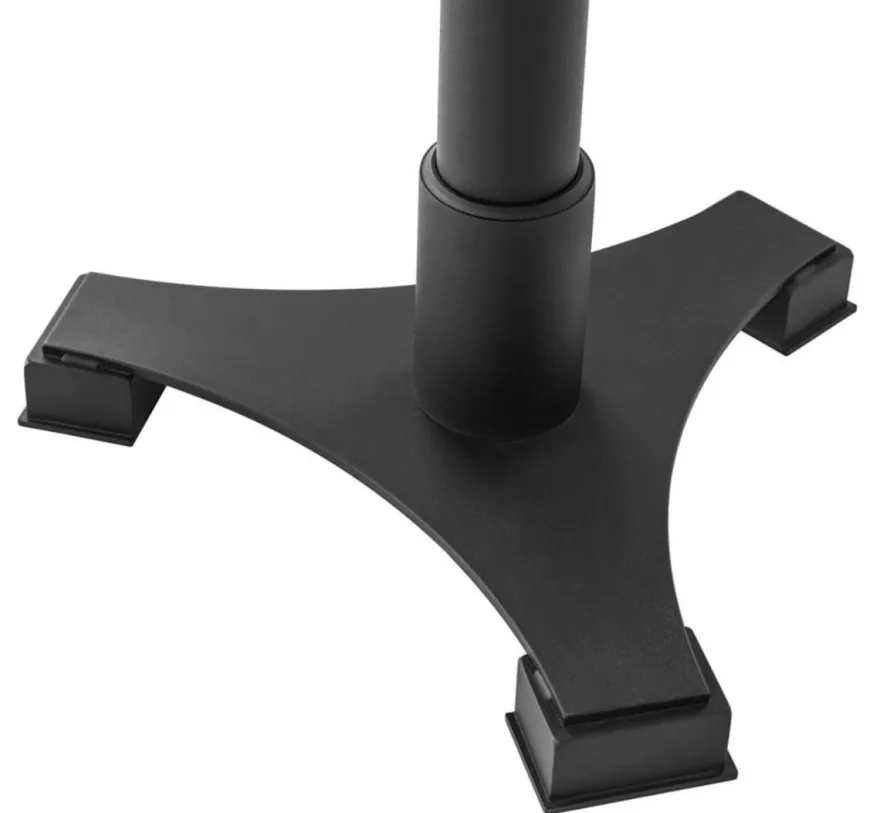 Casa Padrino Luxus Bartisch Rund Schwarz / Messingfarben Ø 60 x H. 110 cm - Edler Stehtisch