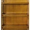 Casa Padrino Luxus Bücherschrank mit 4 Glastüren und LED Beleuchtung Hellbraun 90 x 39 x H. 182 cm - Büroschrank