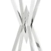 Casa Padrino Luxus Beistelltisch / Säule Edelstahl Silber 35 x 35 x H. 101 cm - Designer Tisch Möbel