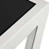 Casa Padrino Luxus Beistelltisch Silber 40,5 x 40,5 x H. 110 cm - Designermöbel