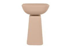 Casa Padrino Luxus Beistelltisch Terrakotta 40 x 40 x H. 60 cm - Beistelltisch aus Faserbeton mit gestapelten balancierenden Formen - Luxus Möbel