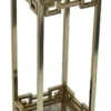 Casa Padrino Luxus Beistelltisch / Säule Antik Messingfarben 35 x 35 x H. 100 cm - Wohnzimmermöbel
