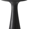 Casa Padrino Luxus Beistelltisch Schwarz Ø 46,5 x H. 60 cm - Runder Beistelltisch aus hochwertigem Marmor - Luxus Wohnzimmer Möbel