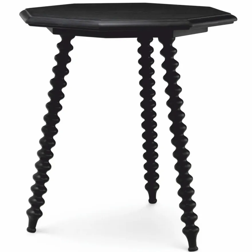 Casa Padrino Luxus Beistelltisch Schwarz H. 65,5 cm - Wohnzimmer & Hotel Möbel
