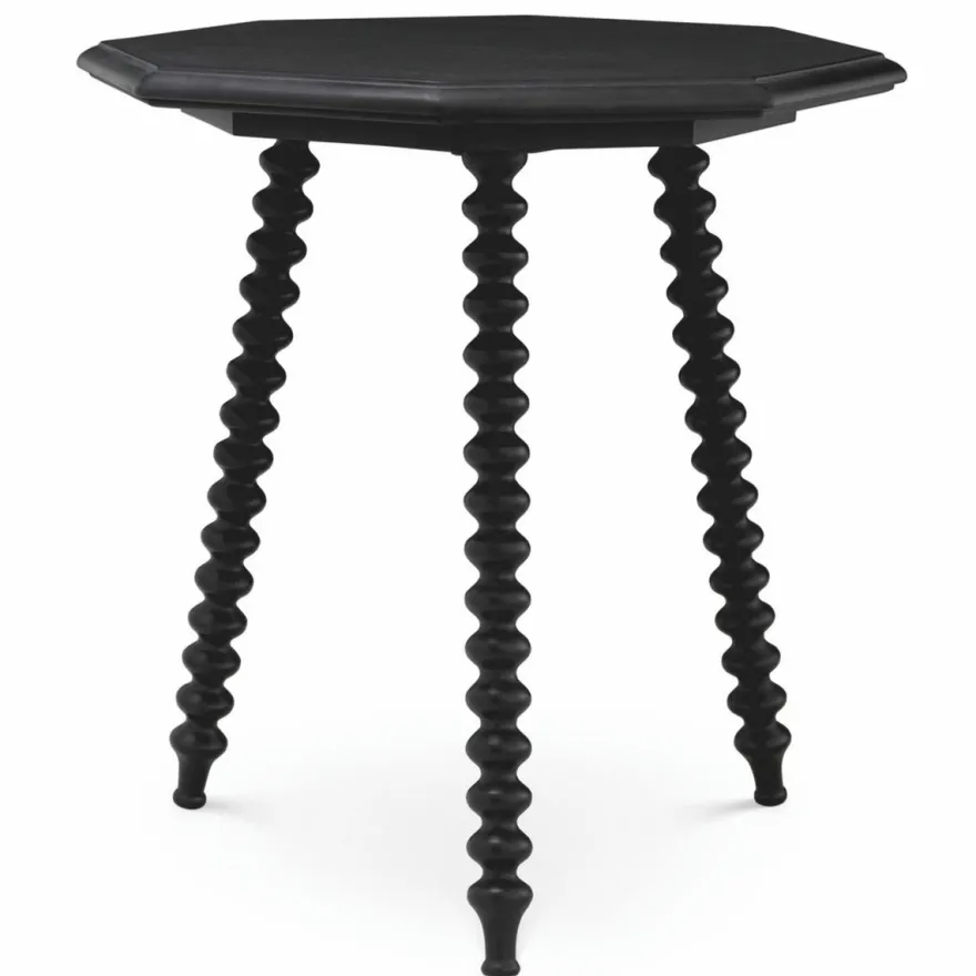 Casa Padrino Luxus Beistelltisch Schwarz H. 65,5 cm - Wohnzimmer & Hotel Möbel