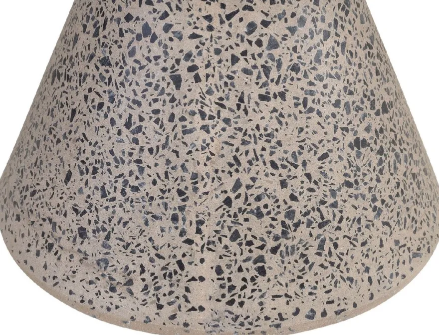 Casa Padrino Luxus Beistelltisch / Hocker Grau Ø 40 x H. 51 cm - Runder Beton Tisch / Sitzhocker - Wohnzimmer Möbel - Luxus Möbel - Beton Möbel - Luxus Einrichtung - Wohnzimmer Einrichtung
