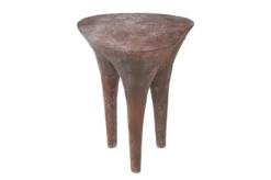 Casa Padrino Luxus Beistelltisch Kupferfarben 41 x 40 x H. 50 cm - Skulpturaler Design Tisch in Alt-Kupfer Optik - Luxus Möbel