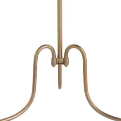Casa Padrino Luxus Beistelltisch Vintage Messing Ø 46 x H. 56,5 cm - Runder Messing Tisch mit antikem Spiegelglas - Wohnzimmer Möbel - Luxus Möbel - Luxus Einrichtung - Luxus Interior
