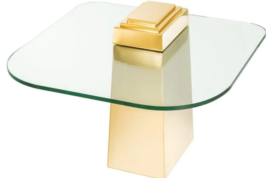 Casa Padrino Luxus Beistelltisch Gold 65 x 65 x H. 51 cm - Luxus Qualität