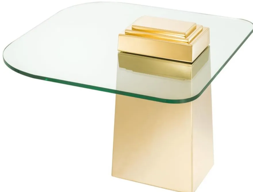 Casa Padrino Luxus Beistelltisch Gold 65 x 65 x H. 51 cm - Luxus Qualität