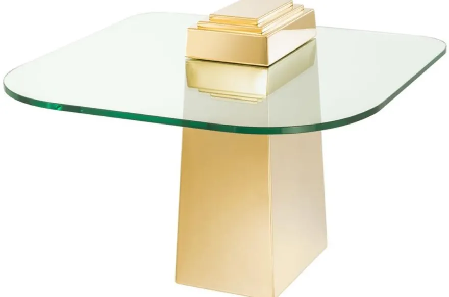 Casa Padrino Luxus Beistelltisch Gold 65 x 65 x H. 51 cm - Luxus Qualität