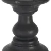 Casa Padrino Luxus Beistelltisch Schwarz Ø 33 x H. 39,5 cm - Runder Beistelltisch aus hochwertigem Marmor - Luxus Marmor Möbel