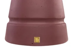 Casa Padrino Luxus Beistelltisch / Hocker Bordeauxrot Ø 30,5 x H. 48 cm - Beistelltisch aus Faserbeton in Form eines Schach-Bauern, auch als Sitzhocker nutzbar - Luxus Möbel