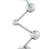 Casa Padrino Luxus Beistelltisch Silber 40 x H. 65 cm - Limited Edition