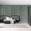 Casa Padrino Luxus Beistelltisch Schwarz / Grün / Antik Messing 60 x 60 x H. 44 cm - Quadratischer Tisch mit Marmorplatte - Wohnzimmer Möbel - Hotel Möbel - Luxus Möbel