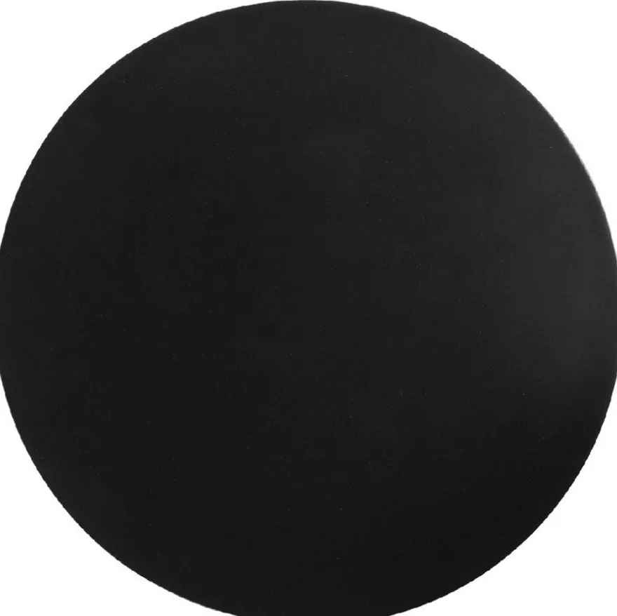 Casa Padrino Luxus Beistelltisch / Hocker Schwarz Ø 38 x H. 45 cm - Runder Glasfaserverstärkter Tisch / Sitzhocker - Wohnzimmer Möbel - Luxus Möbel - Luxus Kollektion