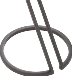 Casa Padrino Luxus Beistelltisch Rotguss / Grau Ø 36 x H. 60 cm - Edelstahl Tisch mit Glasplatte - Wohnzimmer Möbel - Luxus Möbel - Luxus Einrichtung - Luxus Interior