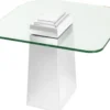 Casa Padrino Luxus Beistelltisch Silber 65 x 65 x H. 51 cm - Luxus Qualität