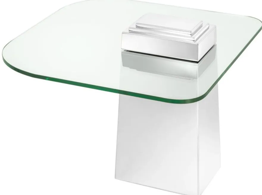 Casa Padrino Luxus Beistelltisch Silber 65 x 65 x H. 51 cm - Luxus Qualität