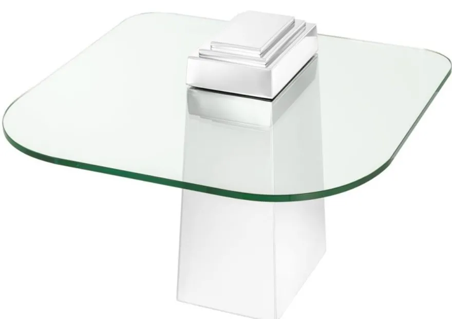 Casa Padrino Luxus Beistelltisch Silber 65 x 65 x H. 51 cm - Luxus Qualität