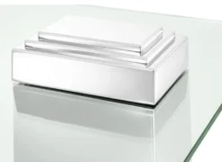 Casa Padrino Luxus Beistelltisch Silber 65 x 65 x H. 51 cm - Luxus Qualität