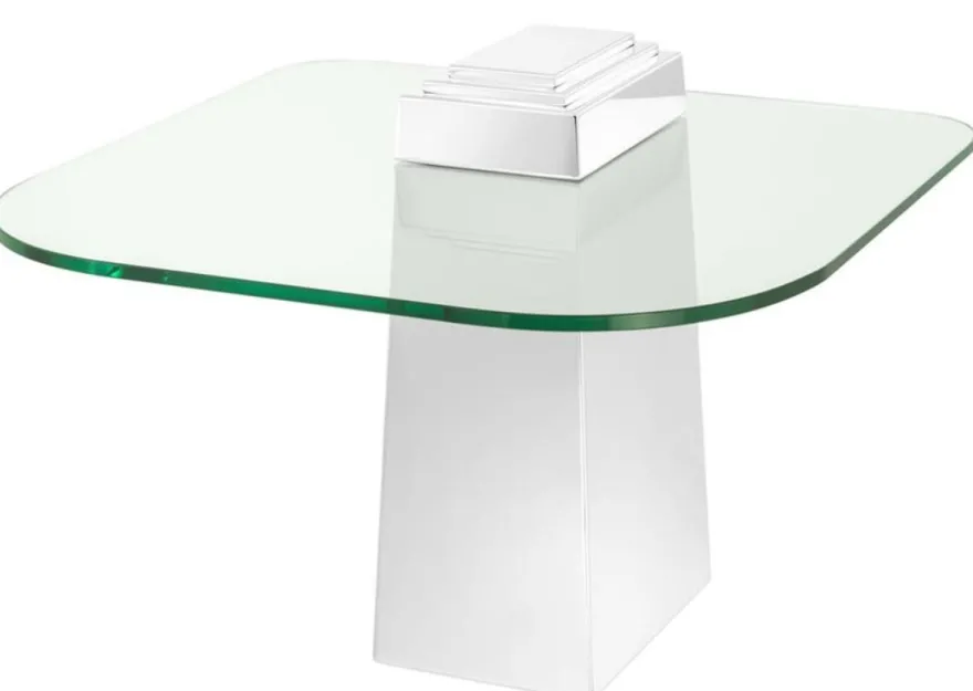 Casa Padrino Luxus Beistelltisch Silber 65 x 65 x H. 51 cm - Luxus Qualität
