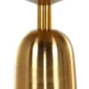 Casa Padrino Luxus Beistelltisch Grün / Gold Ø 38 x H. 52 cm - Runder emaillierter und galvanisierter Metall Tisch - Wohnzimmer Möbel
