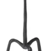 Casa Padrino Luxus Beistelltisch Bronzefarben Ø 27,5 x H. 57,5 cm - Runder Metall Tisch in Holzoptik - Wohnzimmer Möbel - Luxus Möbel