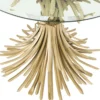 Casa Padrino Luxus Beistelltisch Antik Gold Ø 90 x H. 70 cm - Runder Designer Beistelltisch mit abgeschrägter Tischplatte