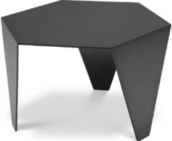 Casa Padrino Luxus Beistelltisch Bronzefarben 57,5 x 50 x H. 34,5 cm - 6 Eckiger Edelstahl Tisch - Luxus Wohnzimmer Möbel - Luxus Qualität