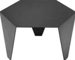 Casa Padrino Luxus Beistelltisch Bronzefarben 57,5 x 50 x H. 34,5 cm - 6 Eckiger Edelstahl Tisch - Luxus Wohnzimmer Möbel - Luxus Qualität