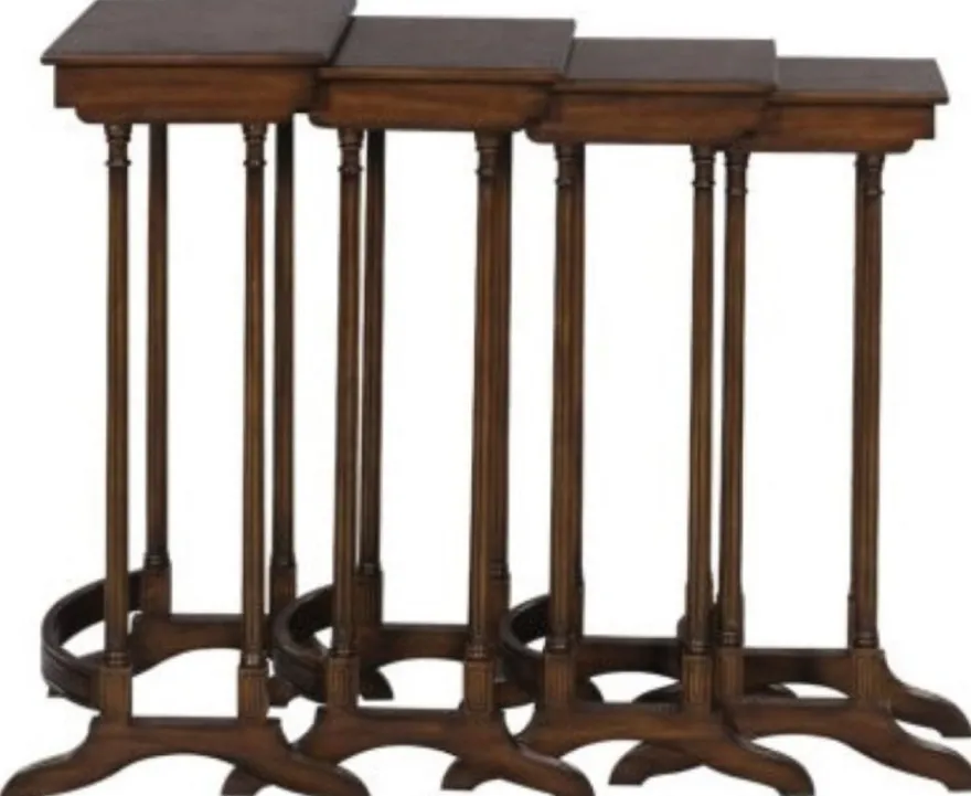 Casa Padrino Luxus Beistelltisch Braun / Dunkelbraun 37 x 34 x H. 73 cm - Ausziehbarer Mahagoni Tisch