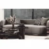 Casa Padrino Luxus Beistelltisch mit Glasplatte Bronze / Grau H. 50 cm - Luxus Möbel