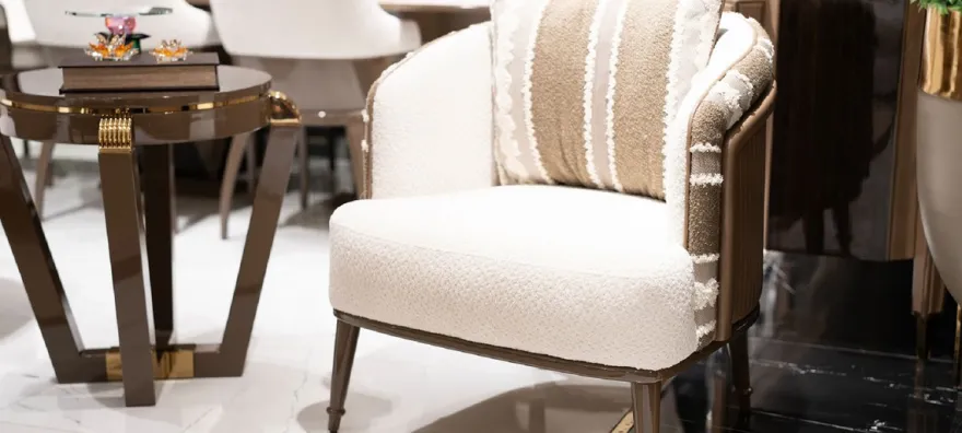 Casa Padrino Luxus Beistelltisch Braun / Gold - Runder Massivholz Beistelltisch - Wohnzimmer Möbel - Hotel Möbel - Luxus Möbel