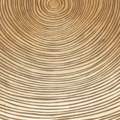 Casa Padrino Luxus Beistelltisch Messingfarben / Schwarz Ø 63,5 x H. 50,5 cm - Luxuriöser Beistelltisch mit Tischplatte im Baumscheiben Design